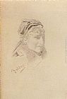 Portrait Of Sarah Bernhardt by Giovanni Boldini